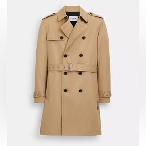 NWT Coach Men's Trench Coat size M KHAKI CQ504
